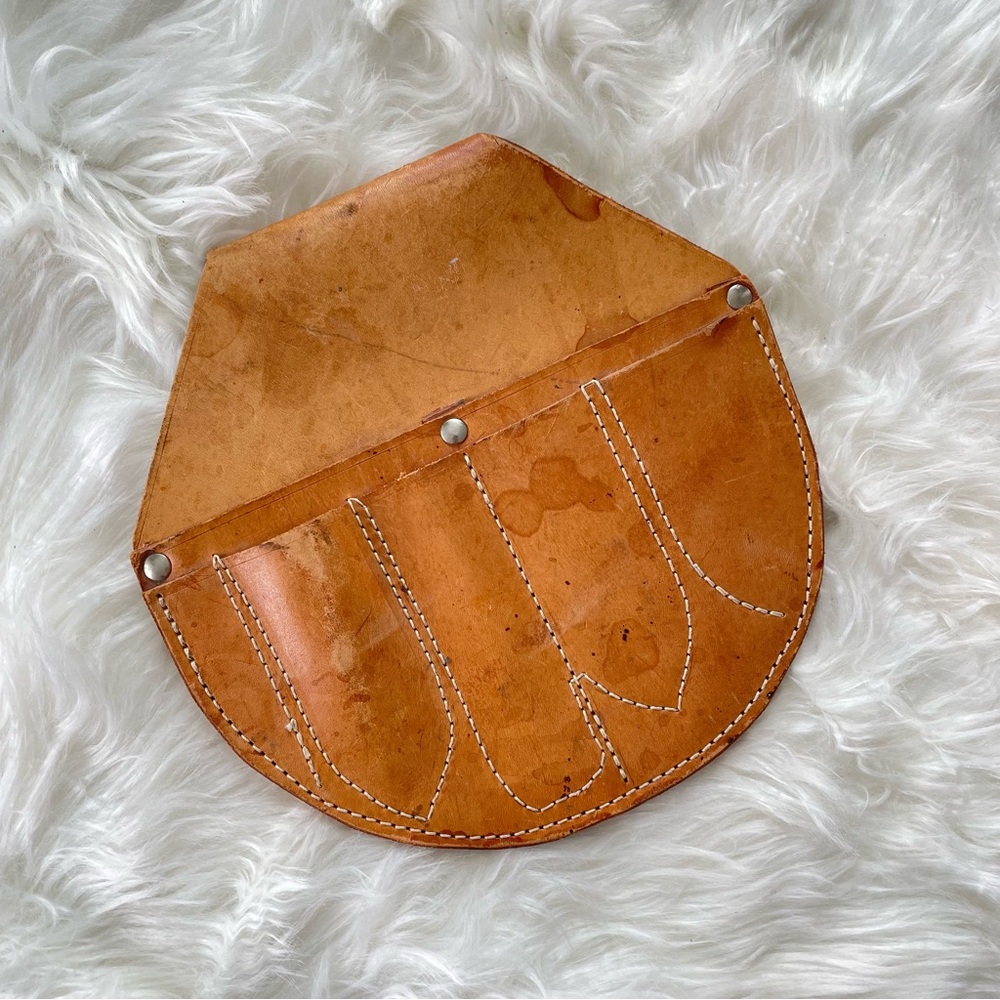 Vintage | Leather Craftsman Top Grain Tool Pouch Knife Holder Belt Attachment